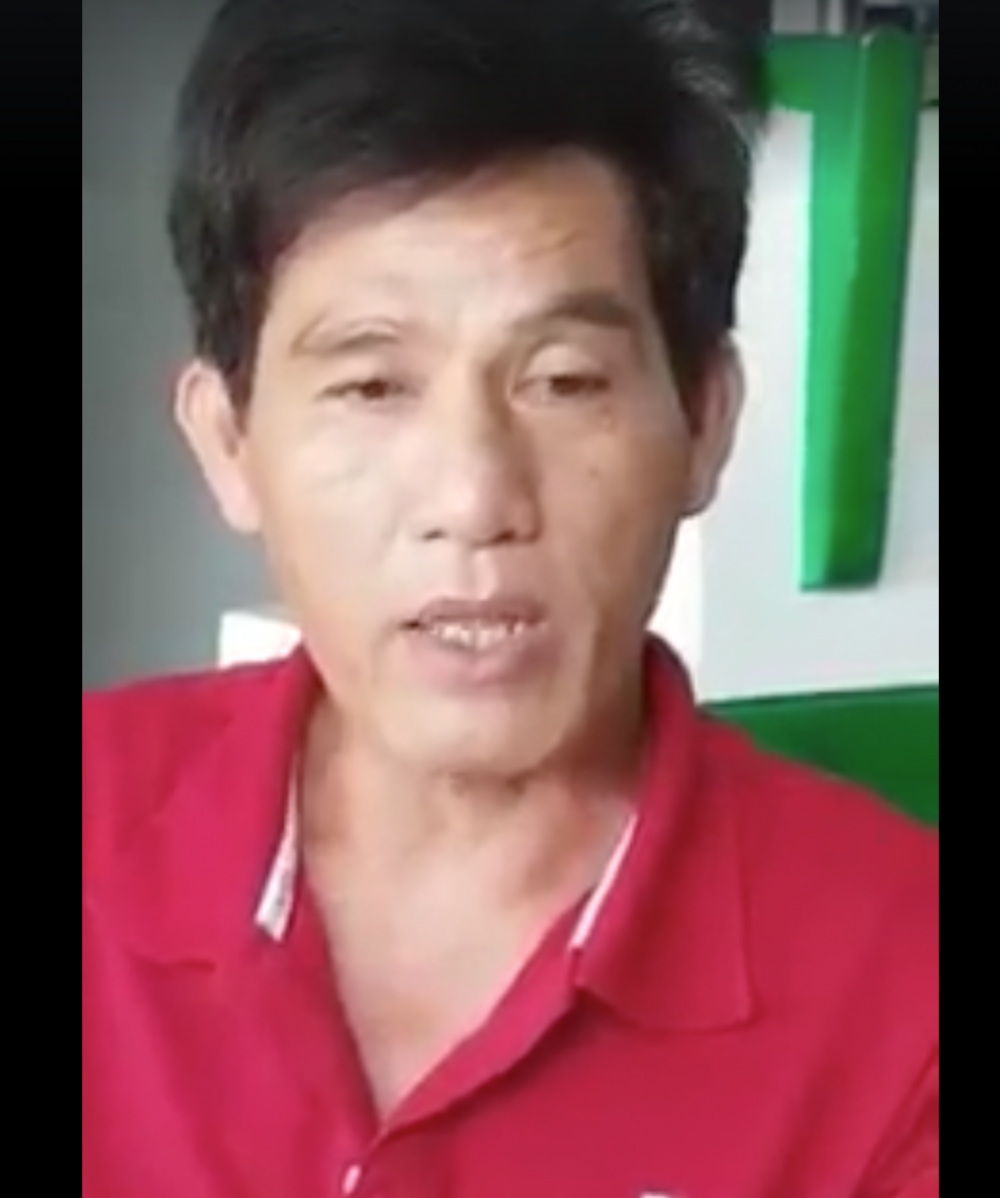 Anh Nguyễn Thanh Phong - tài xế, chủ xe khách trong vụ tai nạn hy hữu khi kể lại sự việc với báo chí.