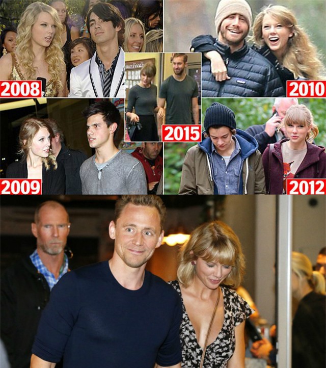 Taylor Swift có tình sử phức tạp với danh sách người yêu dài dằng dặc