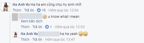 Tuy nhiên, không ít người hâm mộ bất ngờ trước dòng bình luận của siêu mẫu Hà Anh