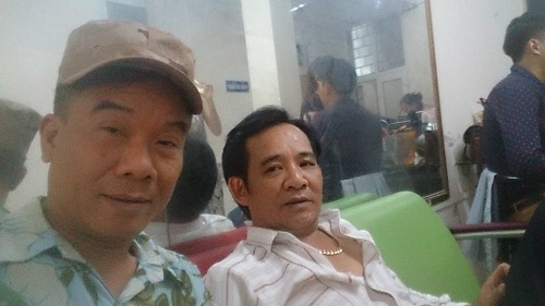 Nghệ sĩ Quách Cương và nghệ sĩ Quang Tèo là bạn bè thân thiết.