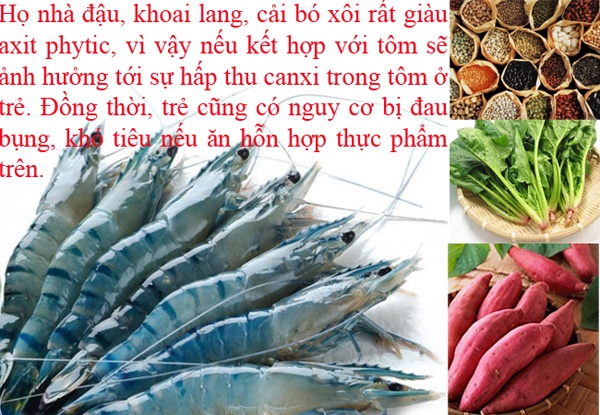 ôm không nên nấu cùng khoai lang/cải bó xôi/họ nhà đậu.