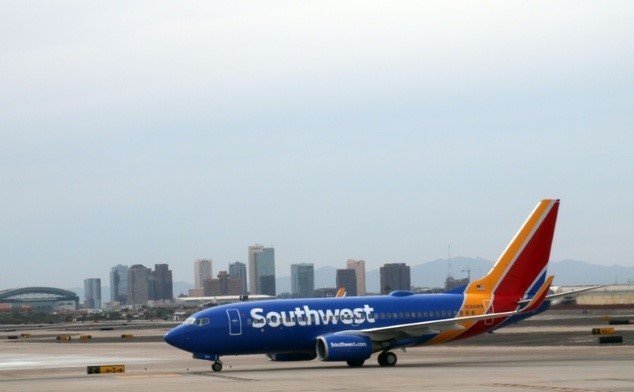 Một máy bay của hãng Southwest Airlines.