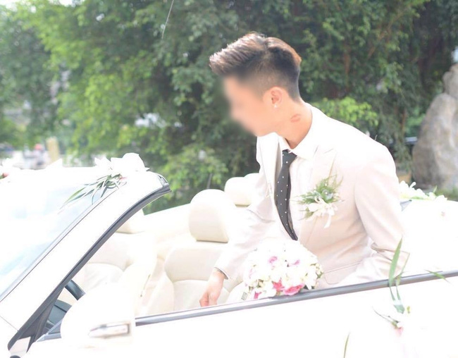 Chiếc xe mà chú rể dùng để đón dâu trong đám cưới. Ảnh: Nhân vật cung cấp