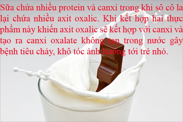 Sữa và sô cô la cũng không tốt cho bé khi kết hợp cùng nhau đâu mẹ nhé!