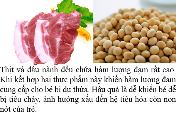 Thịt bò và đậu nành không nên nấu chung với nhau