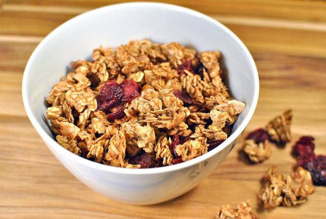 Bữa sáng với bánh granola cũng là điều chấp nhận được