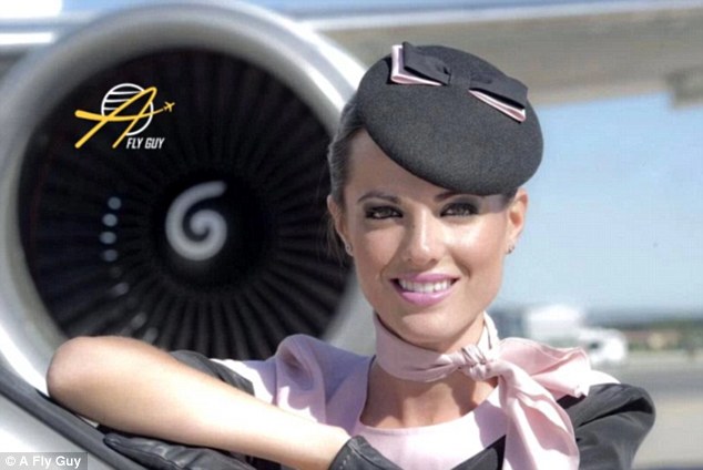 Nữ tiếp viên hàng không người Tây Ban Nha với vẻ đẹp có phần giản dị.