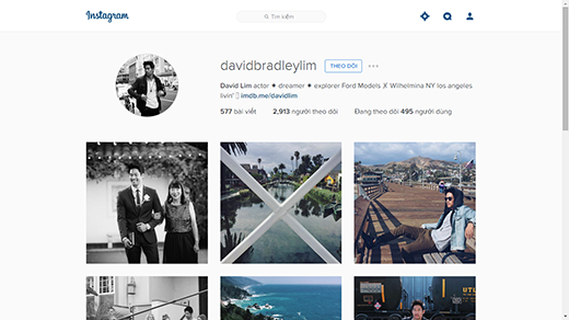 David Lim có hơn 2 ngàn lượt theo dõi trên Instagram. (Ảnh: Internet)