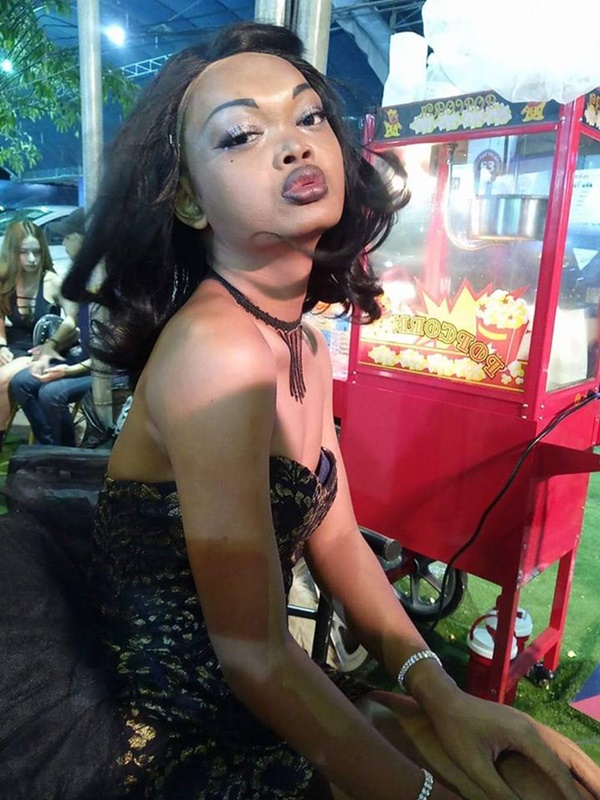 Hoa hậu chuyển giới Thái Lan Maya Sun Sun có nước da ngăm đen
