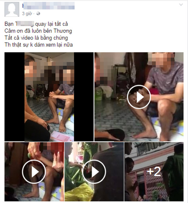 Facebooker Đ.T.C - người được cho là bạn thân của T. sau đó đã đăng thêm 6 clip cùng những dòng caption đầy phẫn uất. 