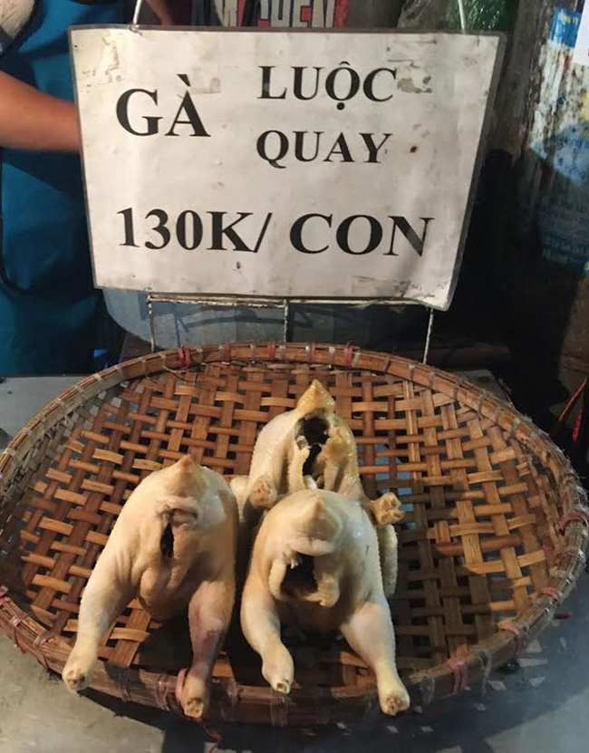 Giá của loại gà này được quảng cáo là gà ta thả và bán với mức 130.000 đồng/con 