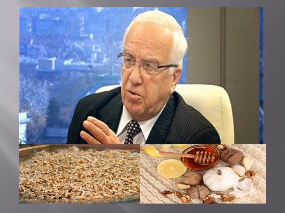 Giáo sư Hristo Mermerski cho rằng sự kết hợp giữa tỏi, chanh, mật ong, quả óc chó và hạt mầm lúa mì sẽ chữa được ung thư.