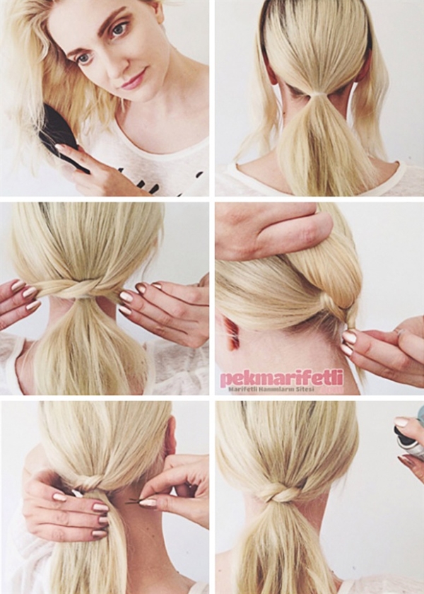 Buộc chéo – kiểu tóc dành riêng cho những cô nàng yêu thích sự đơn giản.
