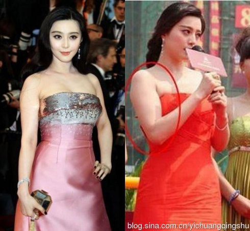 Hình ảnh trước và sau khi chỉnh sửa ảnh có khác biệt rất lớn, phần bắp tay thô là điểm trừ khiến nữ diễn viên kém hoàn hảo